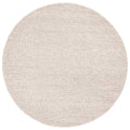 Almus Solid Color Handmade Tufted Wool Area Rug in Beige/Ivory Beachcrest Home Rug Size: Round 4'