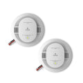 Kidde Hardwired Smoke & Carbon Monoxide Detector, AA Battery Backup, Interconnectable, LED Warning Light Indicators, 2 Pack, White