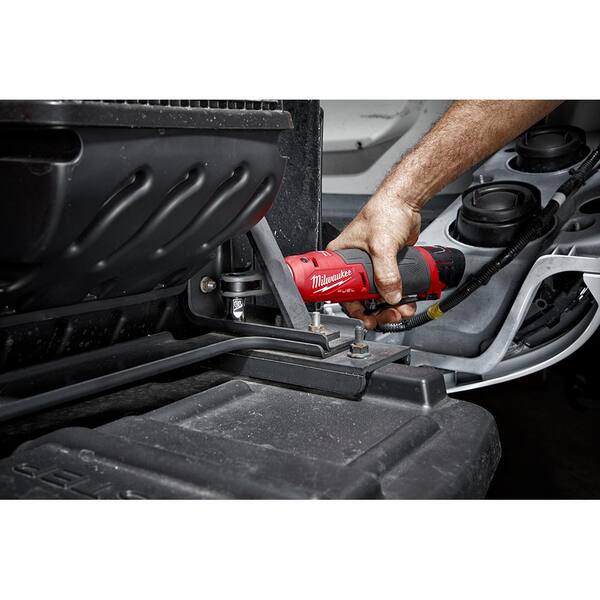 M12 FUEL 12V Lithium-Ion High Speed 3/8 in. Ratchet w/ (1) 1/4 in. Right Angle and (1) 1/4 in. Straight Die Grinder