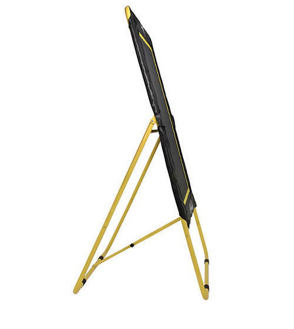 Champion Sports XL Deluxe Lacrosse Target: Ball Return Bounce Back Net Set for Professional, College and Grade School Training & Drills - 6' x 4' Rebound Area