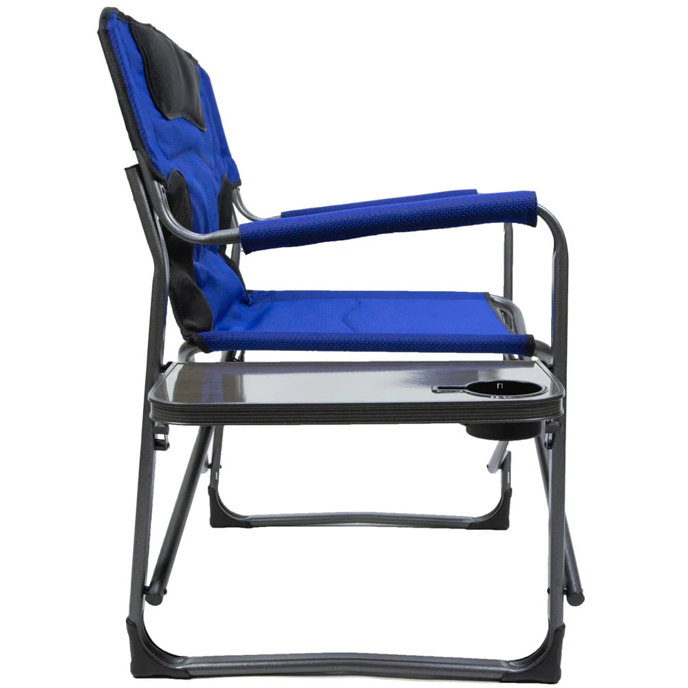 Ozark Trail Camping Director Chair XXL, Blue, Adult, 10 lb