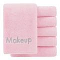 Soft Coral Fleece Microfiber Makeup Remover Cloths (6 Pack) - 13 x 13 in. - Pink
