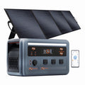 OSCAL Powermax 1800 Solar Generator with 200W Solar Panels, 1024wh LiFePO4 Battery, 1800W (3200W Surge) Portable Power Station, 700W Fast AC Charging, APP Control, 11 Outlets for Home, RV & Camping