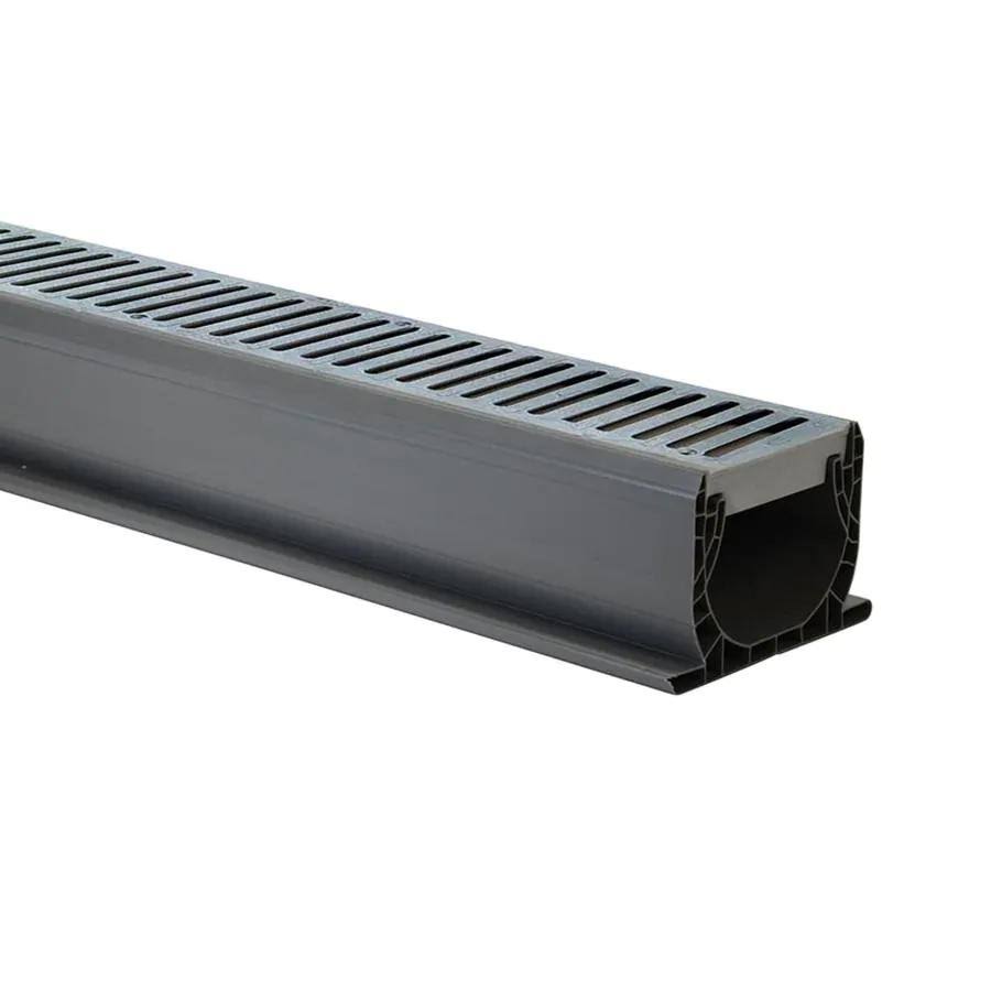 NDS Spee-D Channel Drains and Grates 10-ft L x 5-3/4-in W x 5-3/4-in Dia Drain | 400-10Rtl