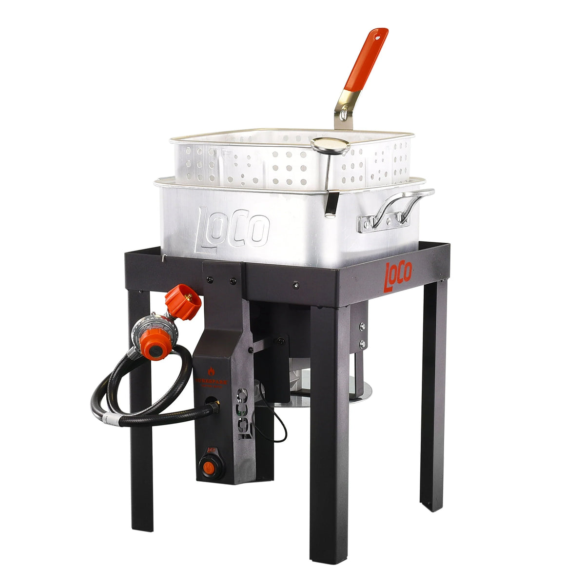 Loco Cookers Propane 12 Quart Fish Fryer with Sure Spark