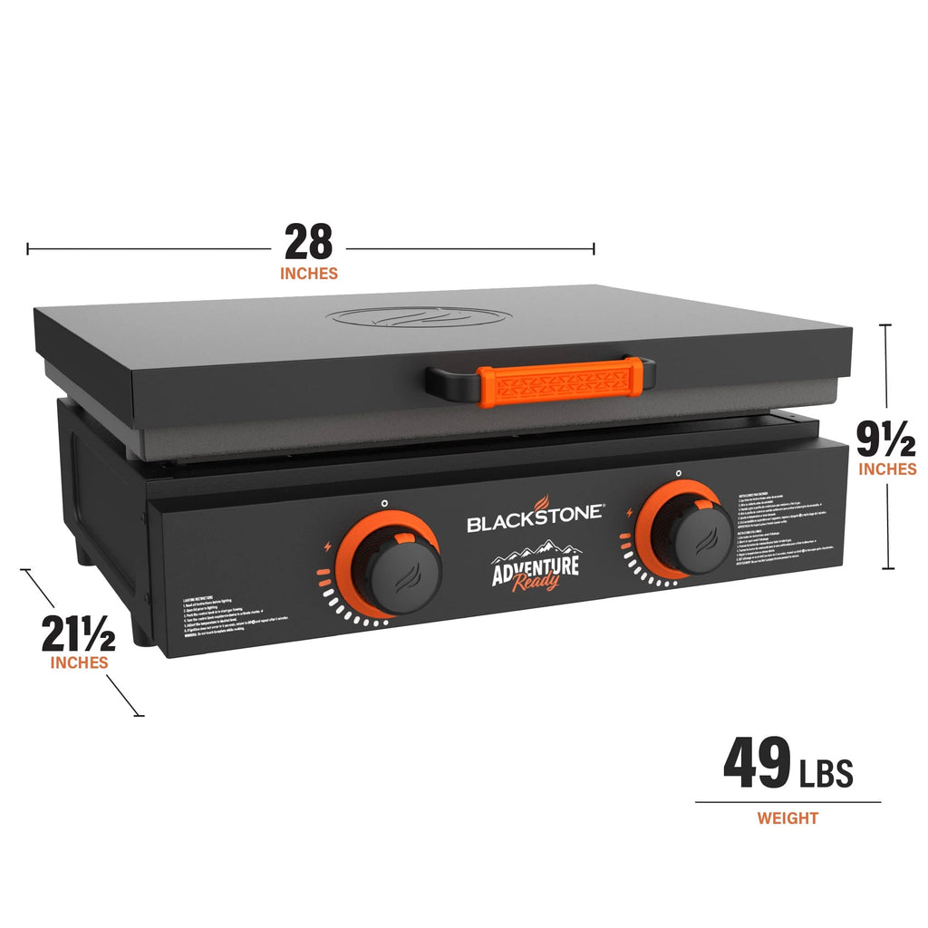 Blackstone Adventure Ready 2 - Burner 22" Propane Griddle with Hard Cover in Black