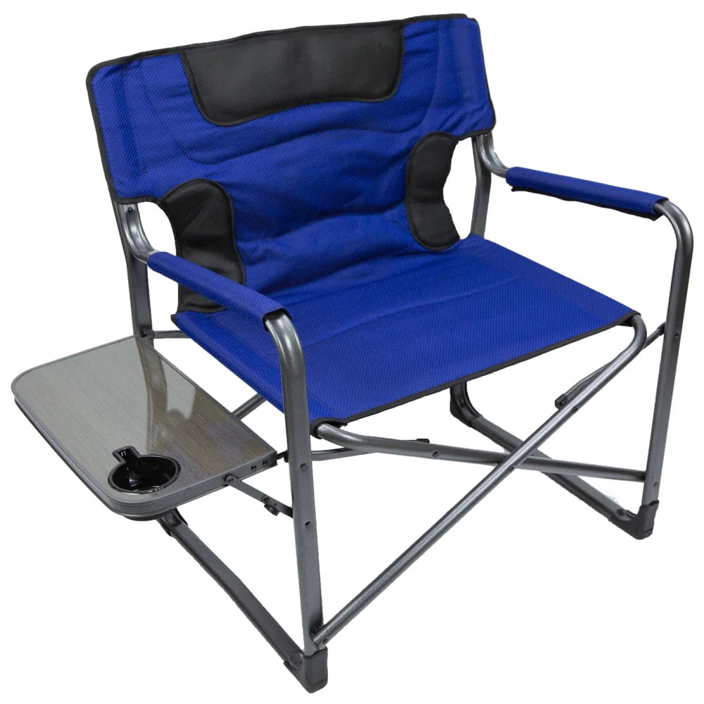 Ozark Trail Camping Director Chair XXL, Blue, Adult, 10 lb