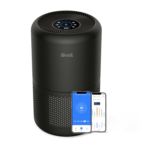 LEVOIT EverestAir Luftreiniger: Große Räume, Allergiker, Smart WiFi, Alexa, Leise 26dB
