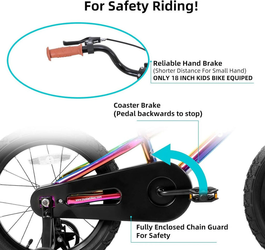 JOYSTAR Kids Bike for Ages 2 - 12 Years Old Boys Girls, 12 - 20 in BMX Style Kid'S Bikes, Multiple Colors