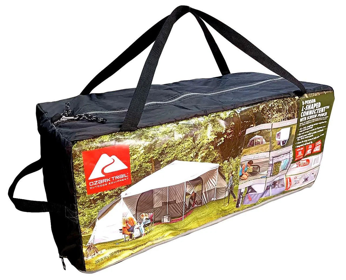 Ozark Trail 8 - Person Connect Tent with Screen Porch (Straight - Leg Canopy Sold Separately)