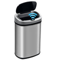 13 Gallon 50 Liter Kitchen Trash Can with Touch-Free & Motion Sensor, Automatic Stainless-Steel Garbage Can, Anti-Fingerprint Mute Designed Trash