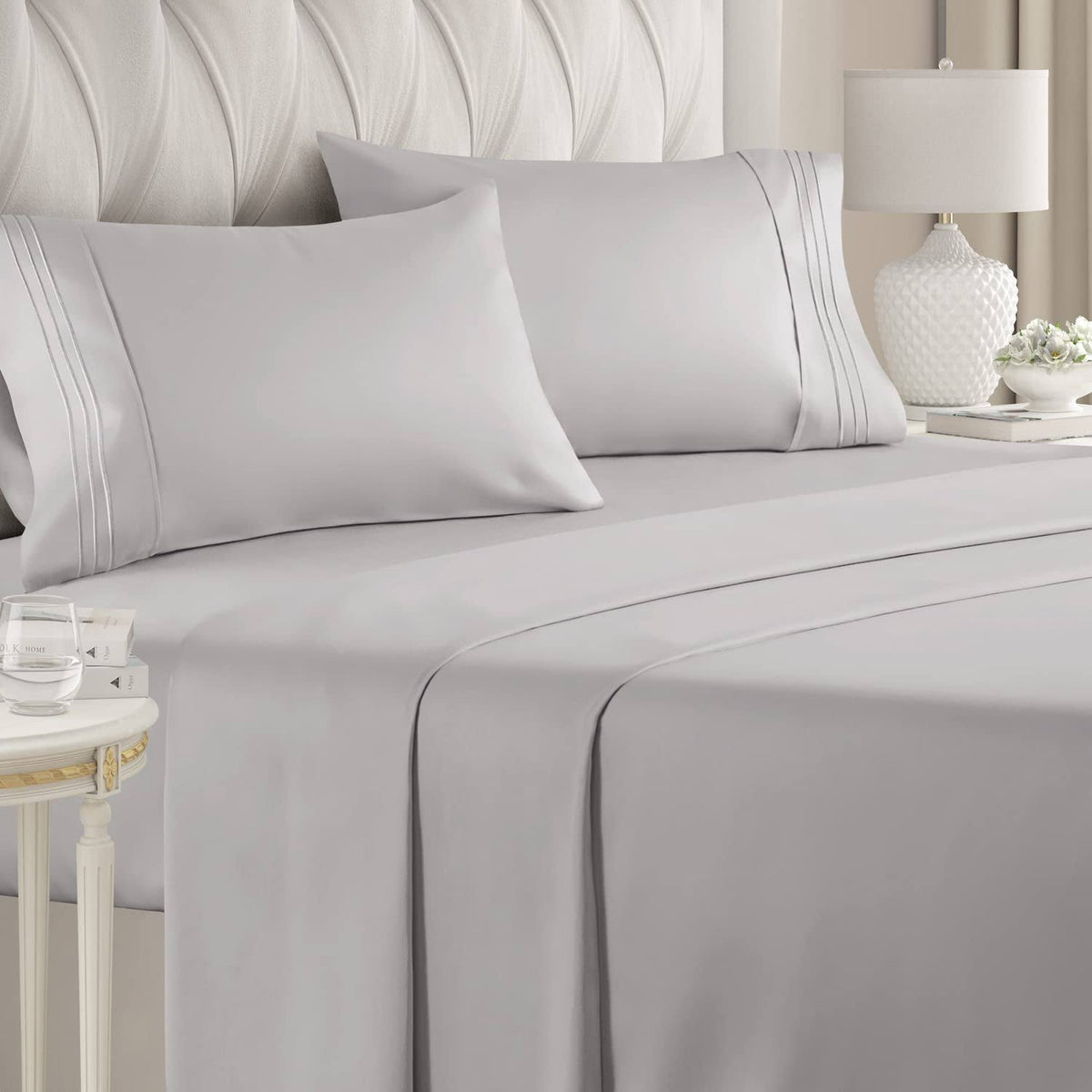 King Size 4 Piece Sheet Set - Comfy Breathable & Cooling Sheets - Hotel Luxury Bed Sheets for Women & Men - Deep Pockets, Easy-Fit, Soft & Wrinkle