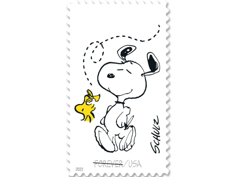 Forever Stamps 2022 Charles M. Schulz – Peanuts Cartoon Characters. First-Class Postage