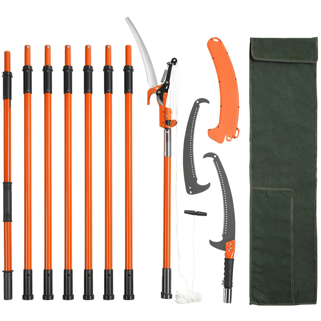 VEVOR Manual Pole Saw. 7.3-27 ft Extendable Tree Pruner