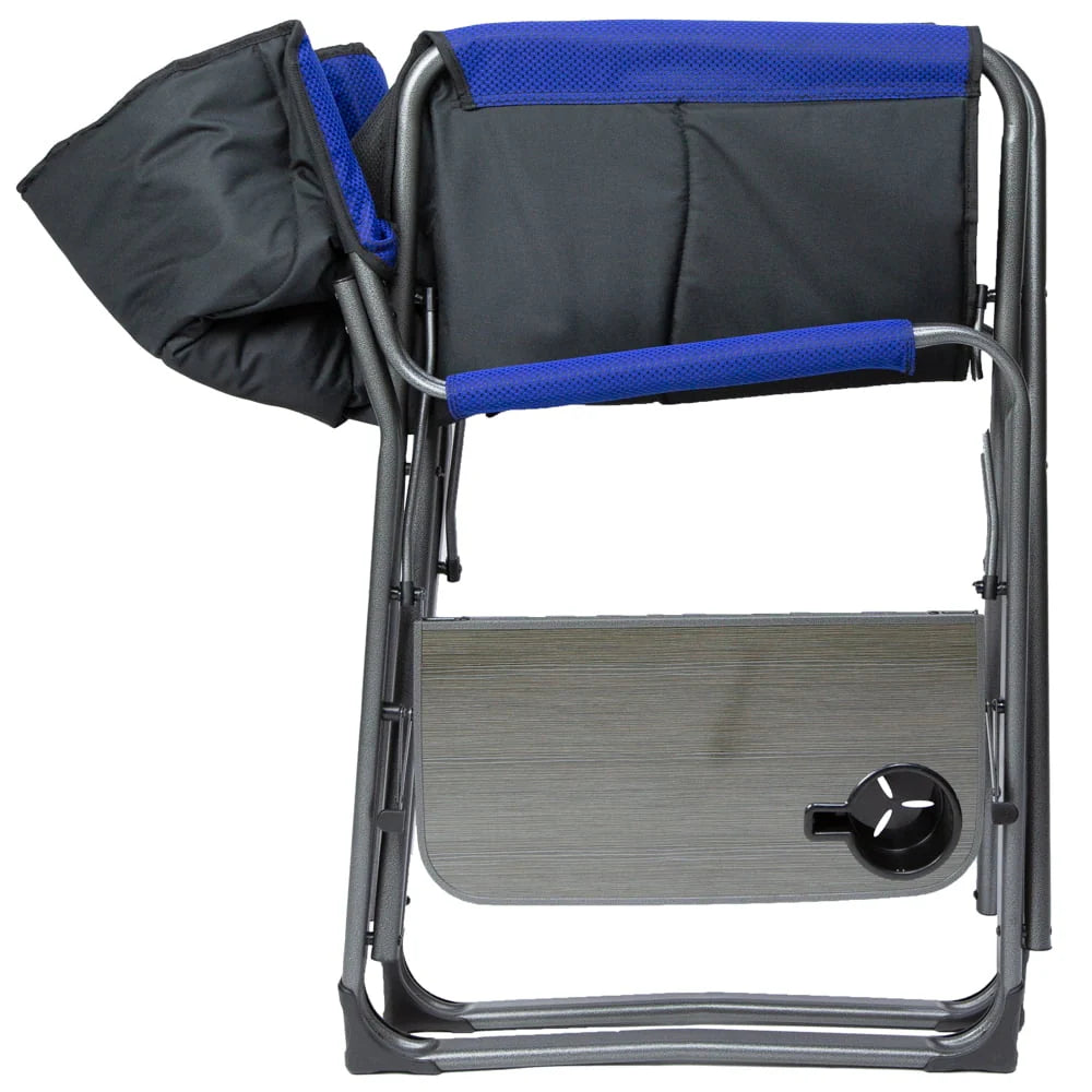 Ozark Trail Camping Director Chair XXL, Blue, Adult, 10 lb