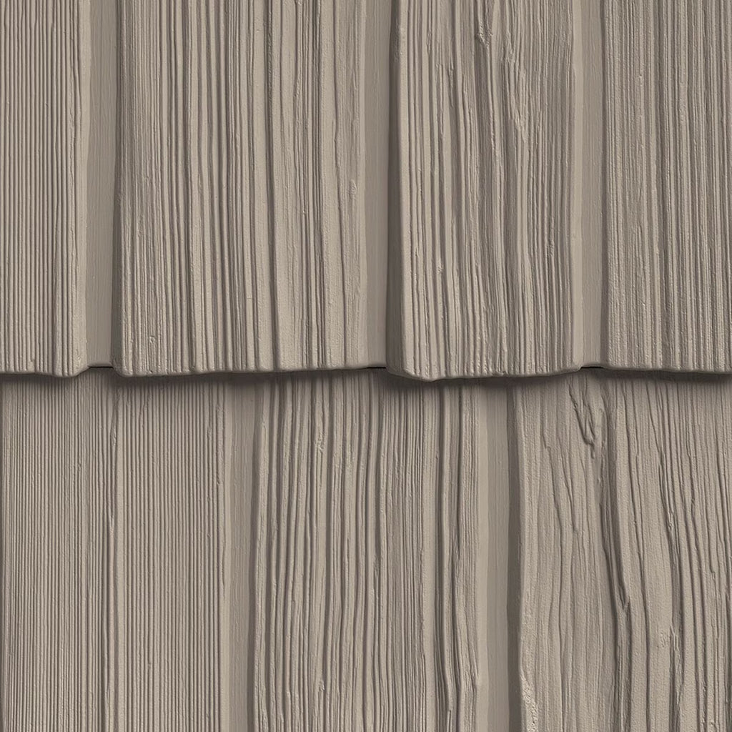 The Foundry 7"w x 60 3/4"l Exposure, Vinyl Staggered Shakes (34 Panels/Ctn. = 100 Sq. Feet), 008 - Shadow
