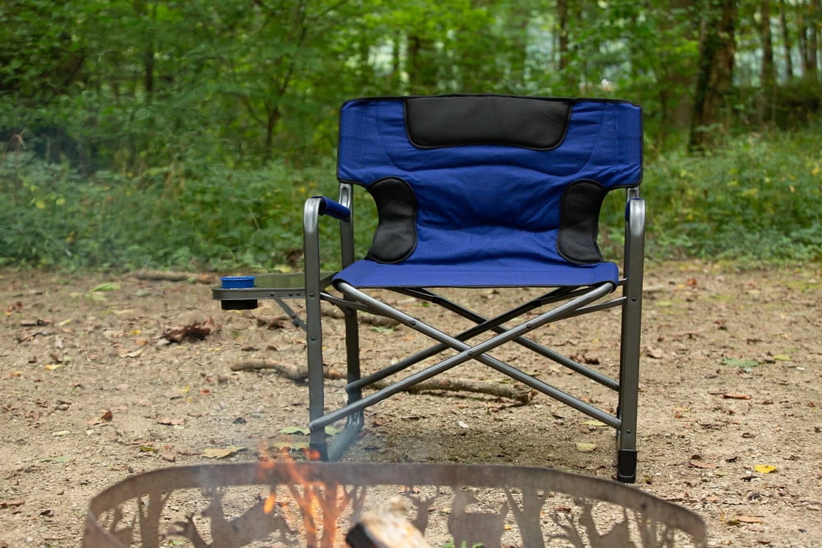 Ozark Trail Camping Director Chair XXL, Blue, Adult, 10 lb