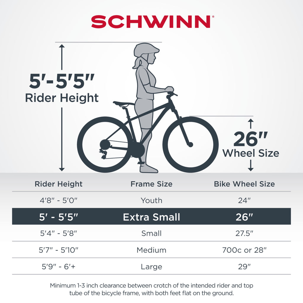 Sidewinder Mountain Bike. 26-inch wheels. womens frame. silver/blue