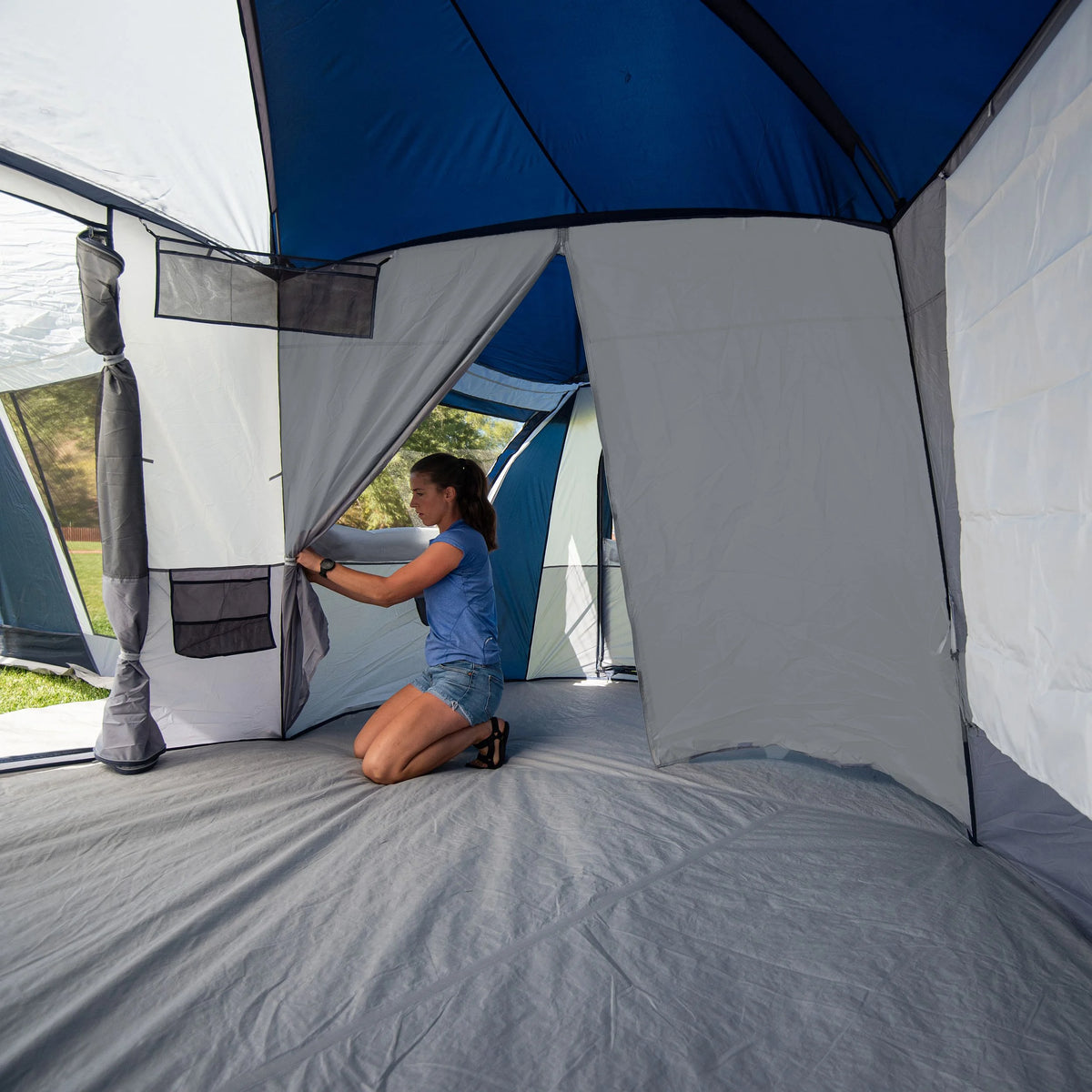 Ozark Trail Hazel Creek 20 - Person Star Tent, with Screen Room