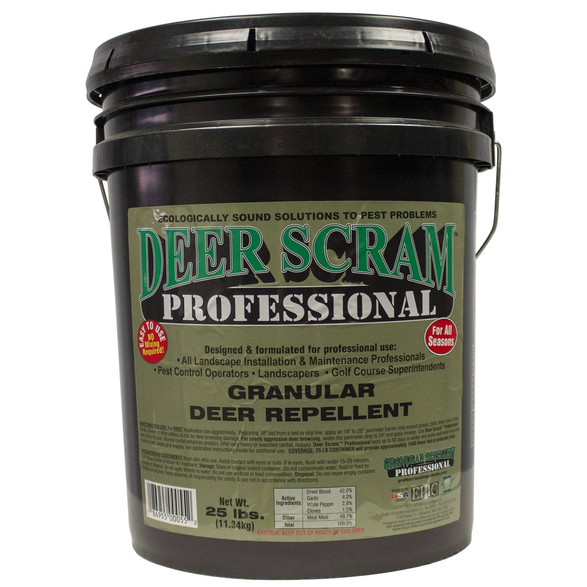 Deer Scram Professional Natural Repellent -  25 lbs