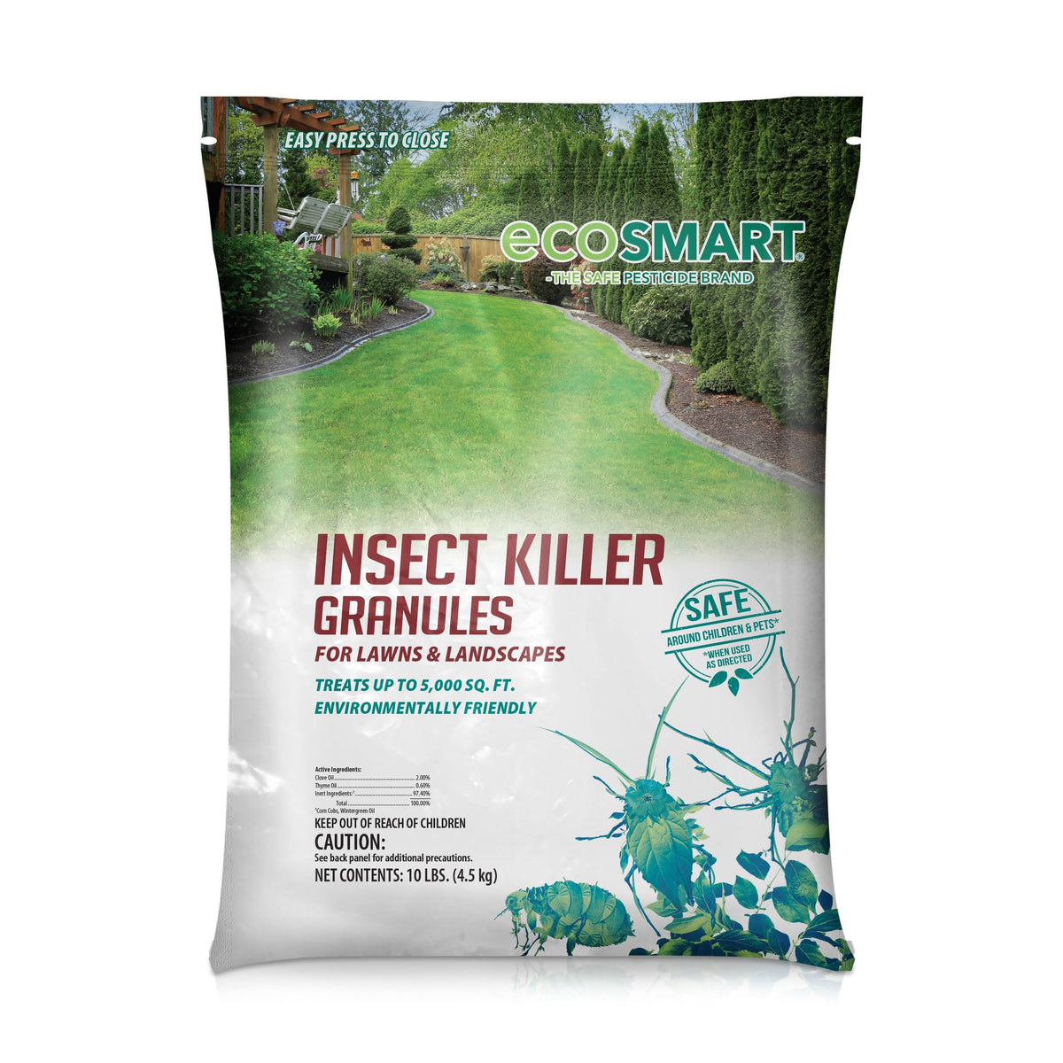 Ecosmart 10 lb. Natural Plant-Based Insect Killer Granules for Lawns and Foundations