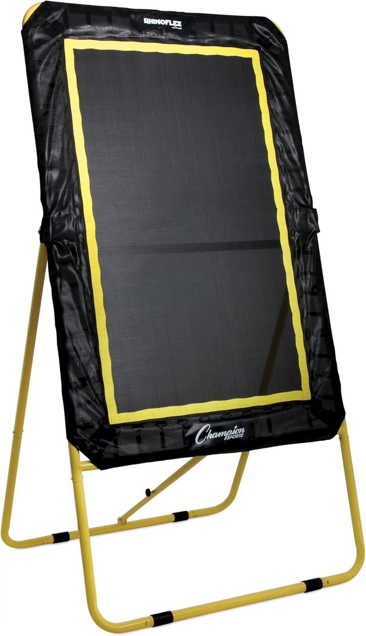 Champion Sports XL Deluxe Lacrosse Target: Ball Return Bounce Back Net Set for Professional, College and Grade School Training & Drills - 6' x 4' Rebound Area