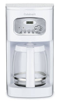 Cuisinart DCC-1100 12-Cup Programmable Coffeemaker, White, Refurbished