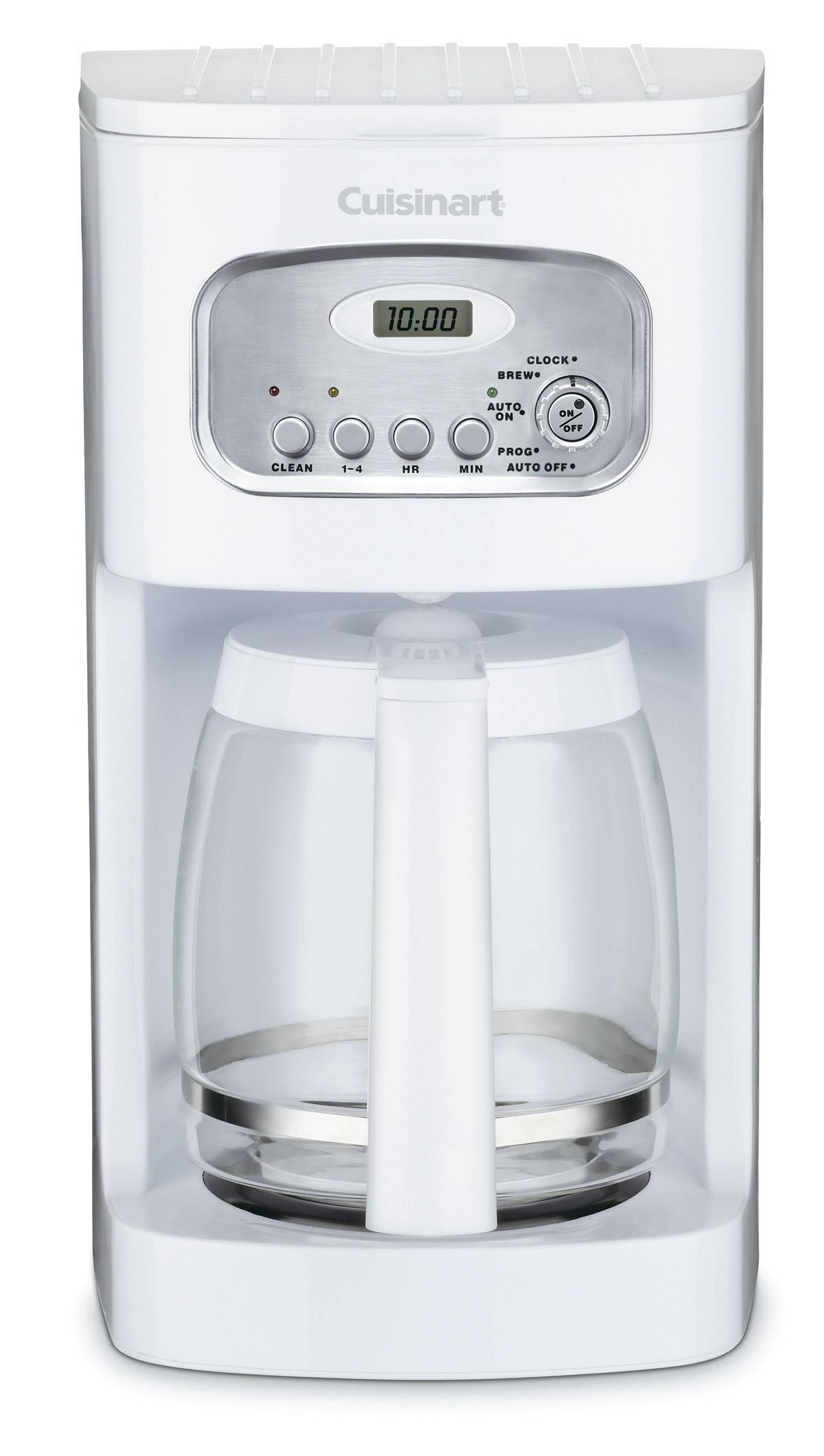 Cuisinart DCC-1100 12-Cup Programmable Coffeemaker, White, Refurbished