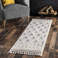 nuLOOM Ansley Shaggy Lattice Tassel Area Rug (2' x 6')