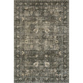 Lauren Liess x RugsUSA - Bayberry Vintage Machine Washable Area Rug, 5' x 8', Dark Gray