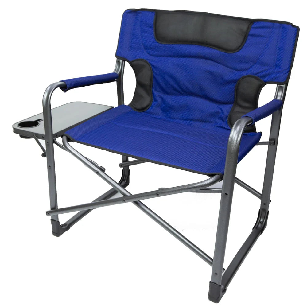 Ozark Trail Camping Director Chair XXL, Blue, Adult, 10 lb