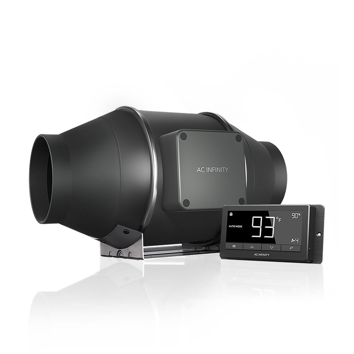 AC Infinity Cloudline T4, Quiet 4-Inch Inline Duct Fan with Temperature Humidity Controller