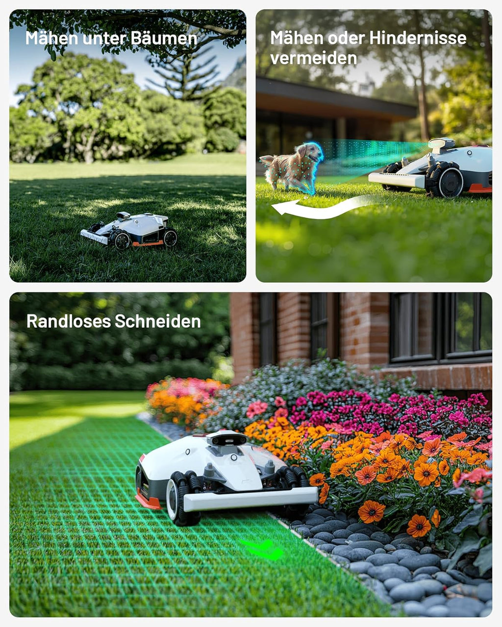 MAMMOTION LUBA 2 AWD 5000X Mähroboter 5000 m², NetRTK+Vision, ohne Kabel, 80 % Steigung