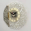 Acrylic Surah Al Ikhlas Wall Clock Islamic Calligraphy Islamic Gifts Eid Gift Ramadan Decor Islamic Luxury Wall Clock for Home (A)