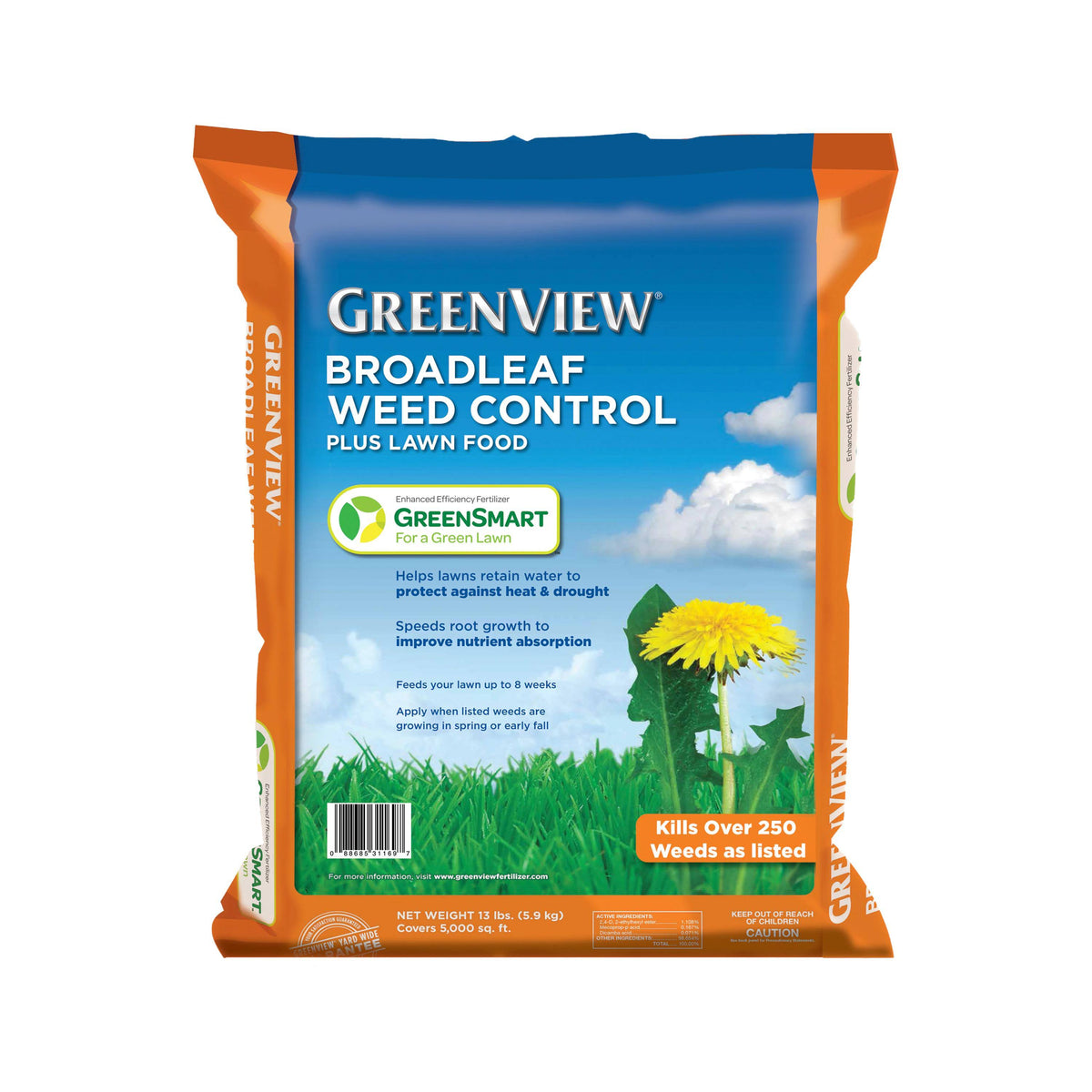 Greenview-Broadleaf Weed Control Plus Lawn Food 13 lb