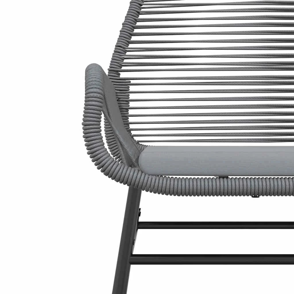 Vidaxl 7 Piece Patio Dining Set with Cushions Black Poly Rattan Glass