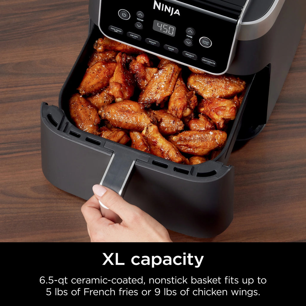 Ninja Air Fryer Pro XL 6 - in - 1 with 6.5 QT Capacity, Max Crisp, Air Fry, Air Roast, Bake, Reheat, Dehydrate