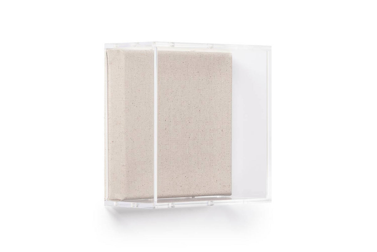 6" x 6" x 3" Modern Acrylic Shadowbox with Linen Canvas - UV Grade by Wexel Art