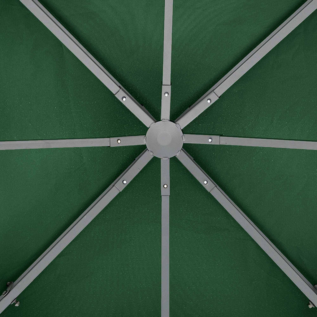 Outsunny Ersatzdach für Pavillon 3x3m wasserabweisend Pavillondach für Metallpavillon Pavillon Ersatzdach Gartenpavillon Partyzelt Gartenzelt Polyester Dunkelgrün