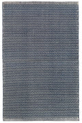 Dash & Albert Herringbone Indigo Cotton Woven Rug 9ft x 12ft