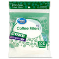 Great Value #2 Cone Coffee Filters, 100 Count