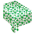 Shamrocks Flannel-Backed Vinyl Table Cover St. Patrick's Day | Holiday