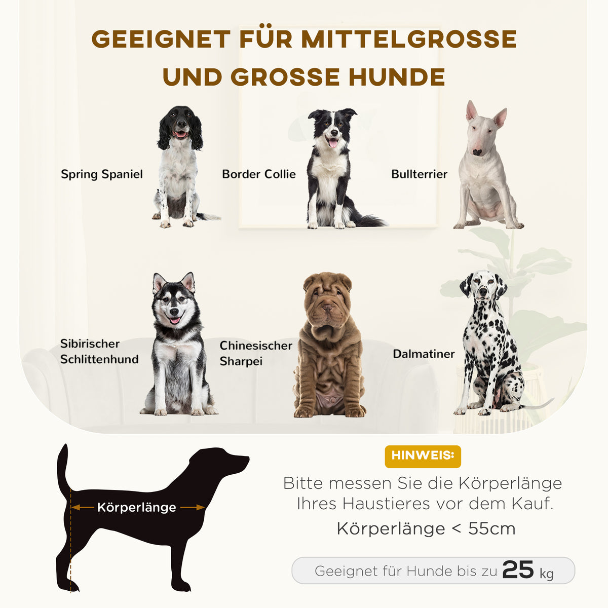 PawHut Hundesofa Hundecouch, Waschbarer Bezug, Haustiersofa mit Rückenlehne und Holzbeine, Katzensofa, für mittelgroße Hunde unter 25 kg, Dunkelgrau