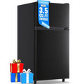 Manastin 3.5 Cu.ft Mini Fridge with Freezer - Quiet, Energy - Efficient, and Space - Smart, Black