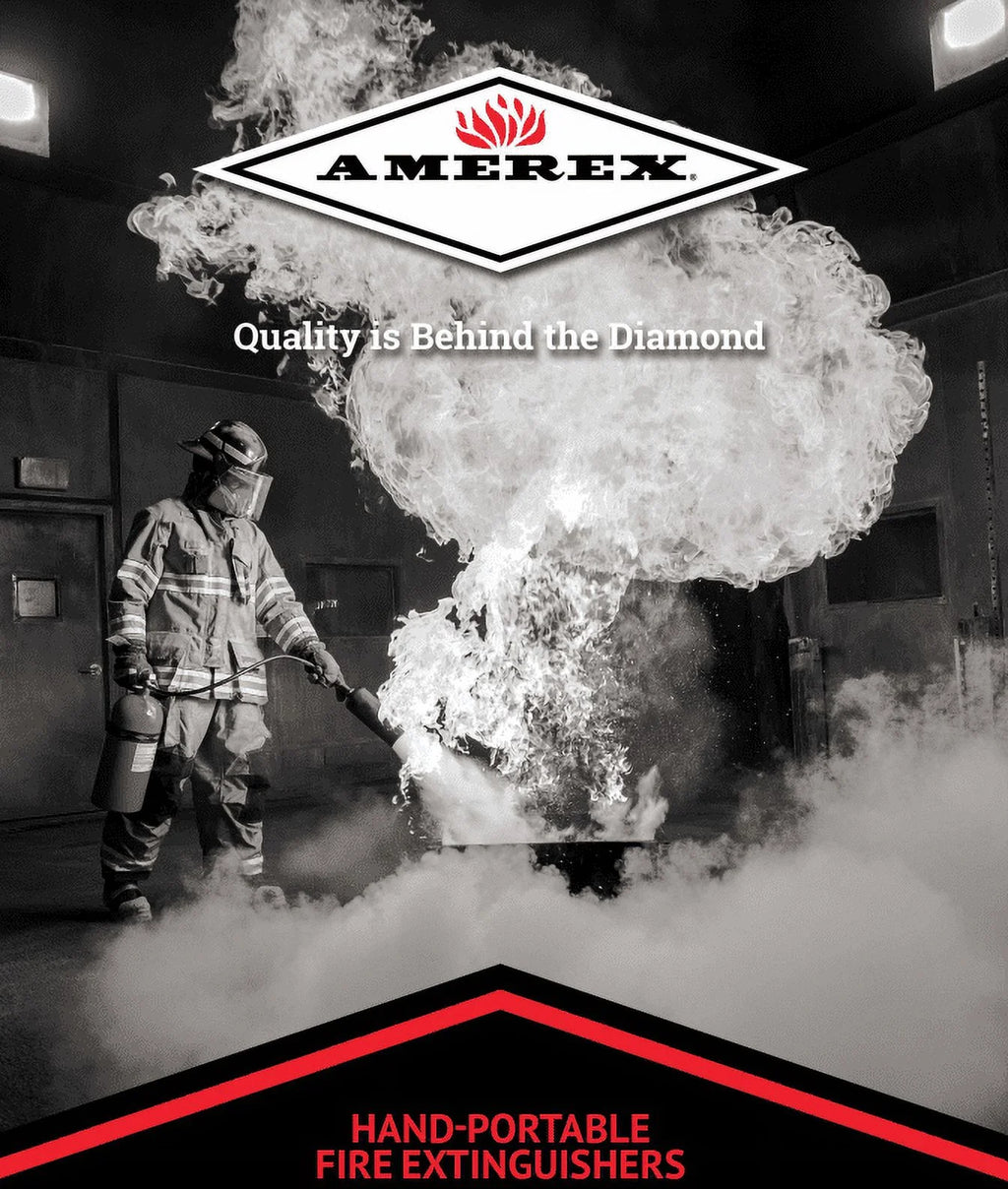 Amerex B500 Rechargeable ABC Dry Chemical Fire Extinguisher, 5 lb, 3 - Pack