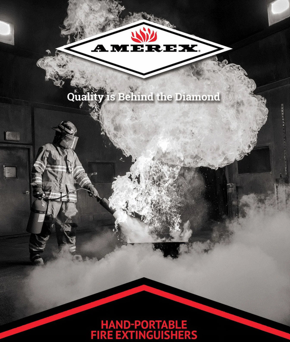 Amerex B500 Rechargeable ABC Dry Chemical Fire Extinguisher, 5 lb, 3 - Pack