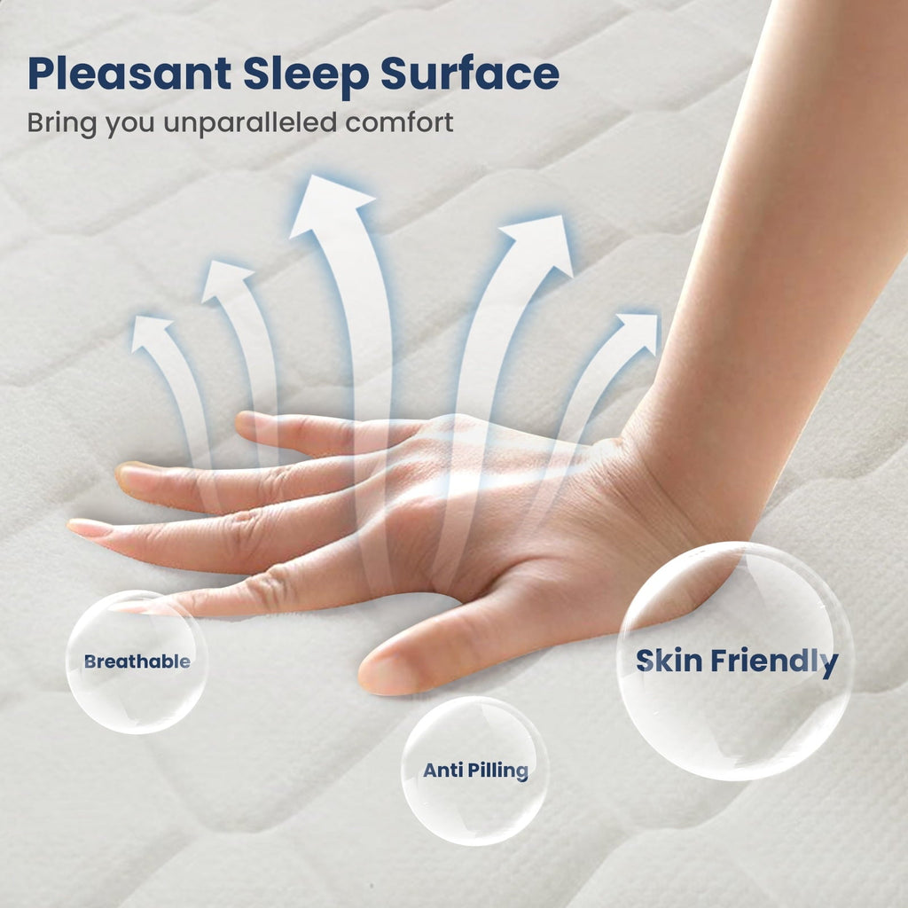 Queen Mattress. 12 Inch Hybrid Memory Foam Mattress in a Box. Pressure Relief. CertiPUR-US