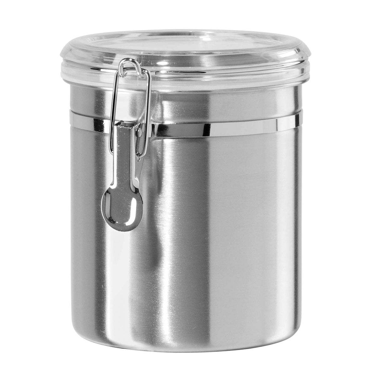 Oggi Stainless Steel 52 oz. Canister with Clear Lid