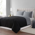 Mainstays Grey Mink Polyester Quilt, Full/Queen, Adult, Reversible
