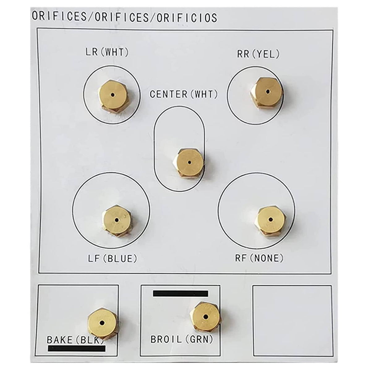DG96-00340B / DG69-00197A Stove Gas Range Conversion Kit, Gas Stove Repair and Replacement Part, Brass